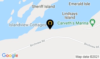 Islandview Cottages in Lakefield map