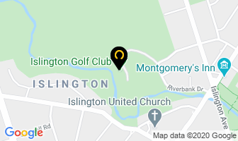 Islington Golf Club in Orillia map