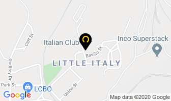 Italian Club in Sudbury map