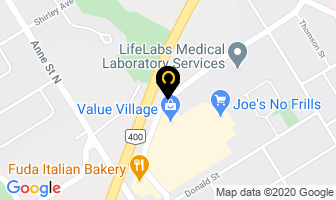 Italian Club in Barrie map