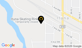 Ituna Skating Rink in Ituna map