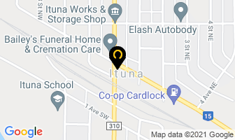 Ituna Social Club in Ituna map