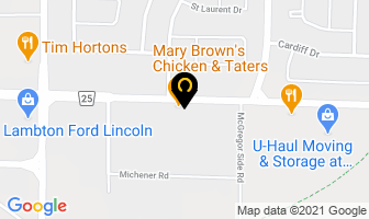Iupat Local 1590 in Sarnia map