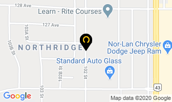 J Adams Autobody Ltd in Grande Prairie map