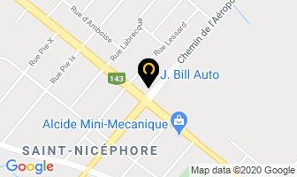 J Bill Auto in Drummondville map