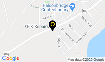 J F K Repairs in Sudbury map