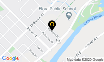 J Morrison Roofing in Elora map
