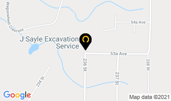 J Sayle Excavation Service in Langley map