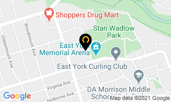 Jack Bill in East York map