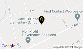 Jack Hulland Elementary School in Whitehorse map