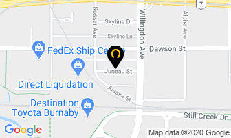 Jack K Lillie Plumbing & Heating in Burnaby map