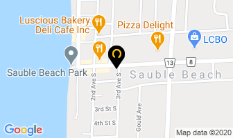 Jack N Jill's Surf Shop in Sauble Beach map