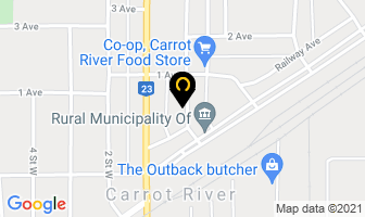 Jackpine Homes Ltd in Carrot River map