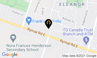 Jack's Appliance Repair in Hamilton map