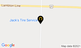 Jack's Tire Service in Dundas map