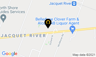 Jacquet River School in Belledune map