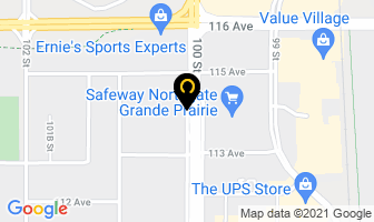 Jade Contracting in Grande Prairie map