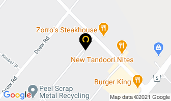 James G Armour Co Ltd in Mississauga map