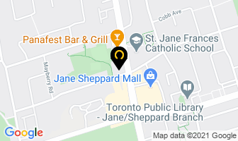 Jane Clair X-Ray in Orillia map