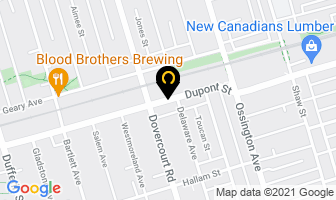 Jarvis Rug Company in Toronto map