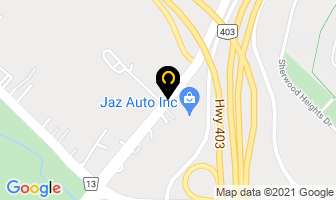 Jaz Auto in Oakville map