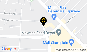 Jean M Alarie in Brossard map