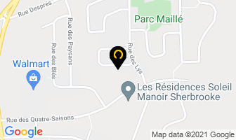 Jean Rioux Programmeur Web in Sherbrooke map