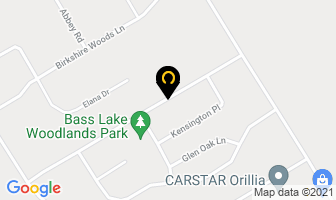 Jeff Heron Rentals in Orillia map