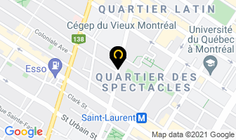 Jello Bar in Montreal map