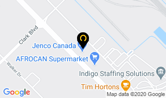 Jenco Canada Inc in Brampton map