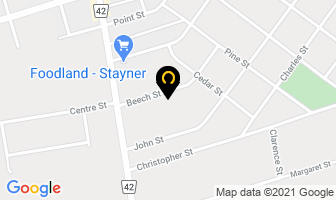 Jerry's Bodyshop in Stayner map