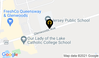 Jersey Ps in Keswick map