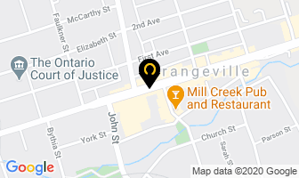 Jessica Wedge Budgell in Orangeville map