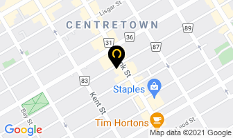 Jet Black Hair Studio in Guelph map