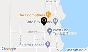 Jewell's Collision Center in Gore Bay map