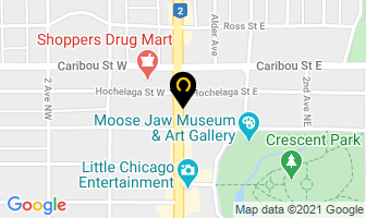 Jillians Design Elements in Moose Jaw map