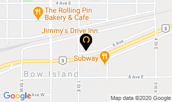 Jimmy's Drive Inn in Bow Island map