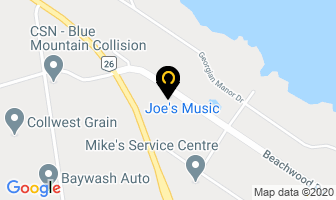 Joe's Music in Collingwood map