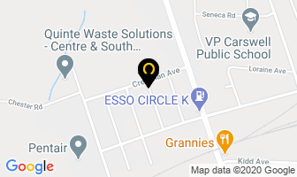 Joeweb Productions in Quinte West map