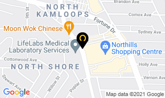 John Atkinson Best West Realty in Kamloops map