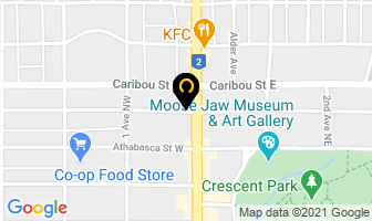 John Howard Society in Moose Jaw map