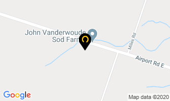 John Vanderwoude Sod Farms Ltd in Hamilton map