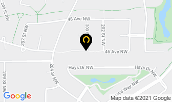 Johnny Paycheck Landscaping in Edmonton map
