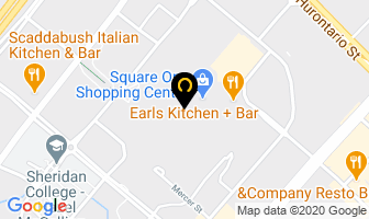 Johnny Rockets in Mississauga map