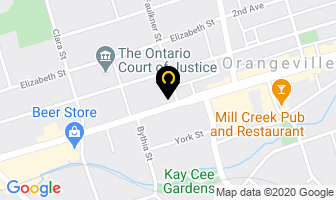 Johnson F W in Orangeville map