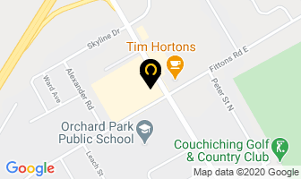 Johnson Insurance in Orillia map