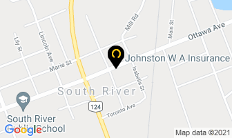 Johnston W A Insurance Ltd in South River map