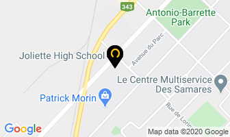 Joliette High School in Joliette map