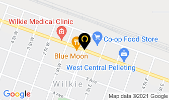 Jones Law Office in Wilkie map