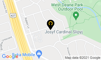 Josyf Cardinal Slipyj in Orillia map
